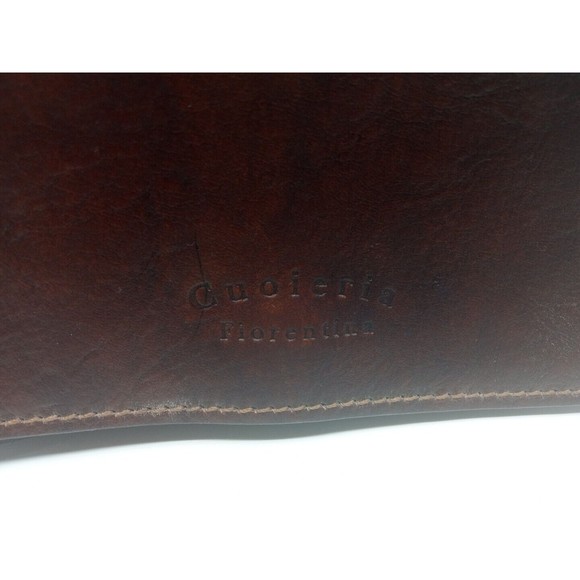 Cuoieria Fiorentina Vintage Clutch Wallet - Brown Genuine Leather - Made Italy - Picture 5 of 7